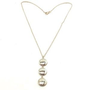 Tiffany & Co. 3 Circle Disc Pendant Necklace